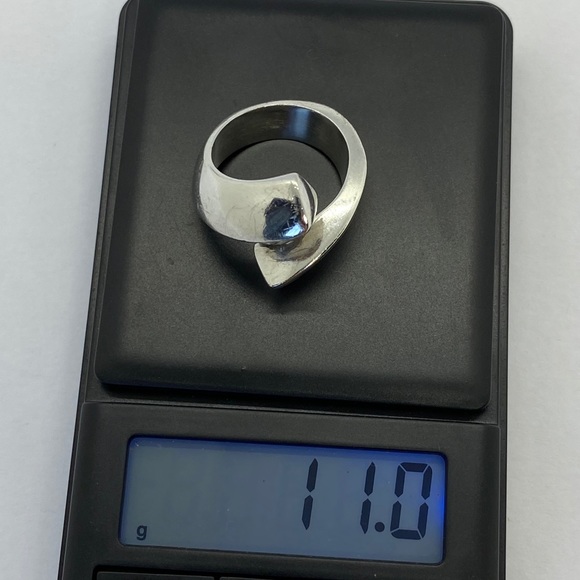 925 sterling silver overlap band ring✨ - Picture 14 of 14